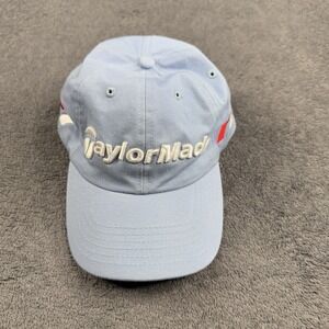 TaylorMade Golf Hat Cap Strap Back Blue F7 Mens Dad Golfer
